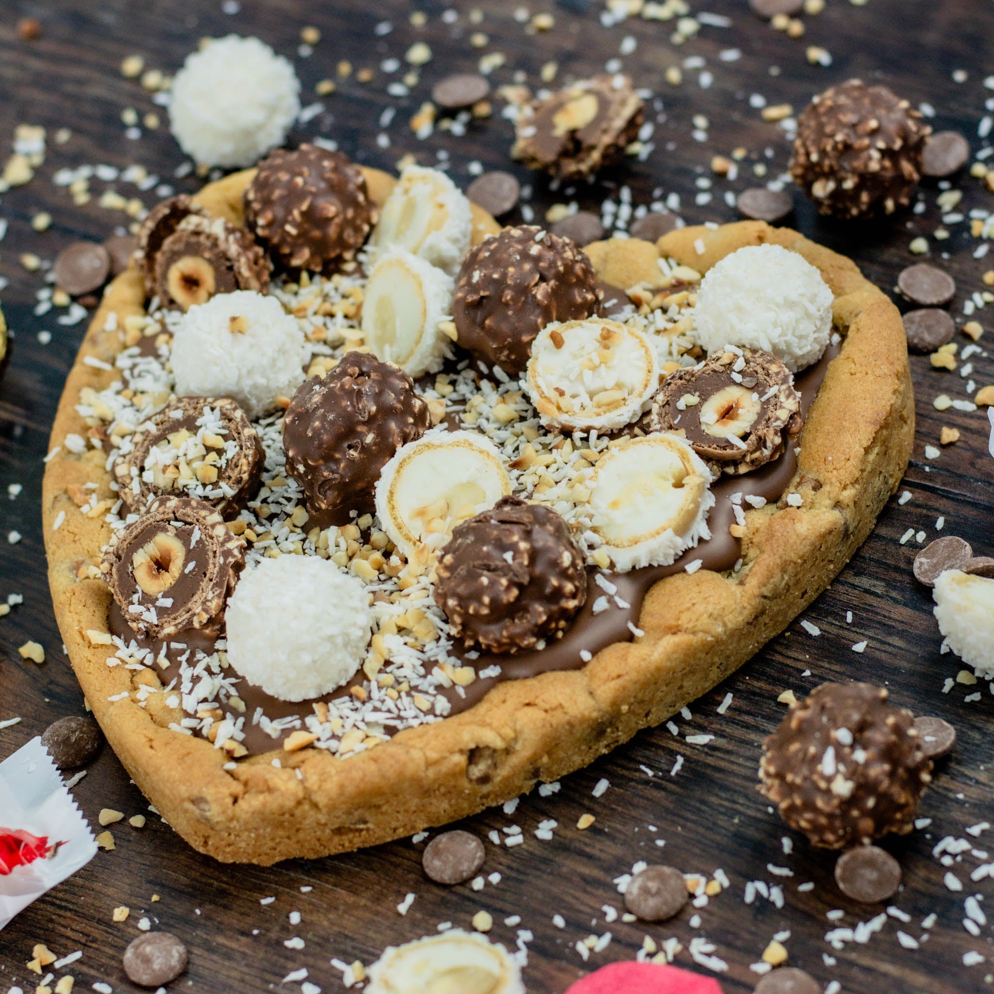 GIANT Ferrero Heart Cookie