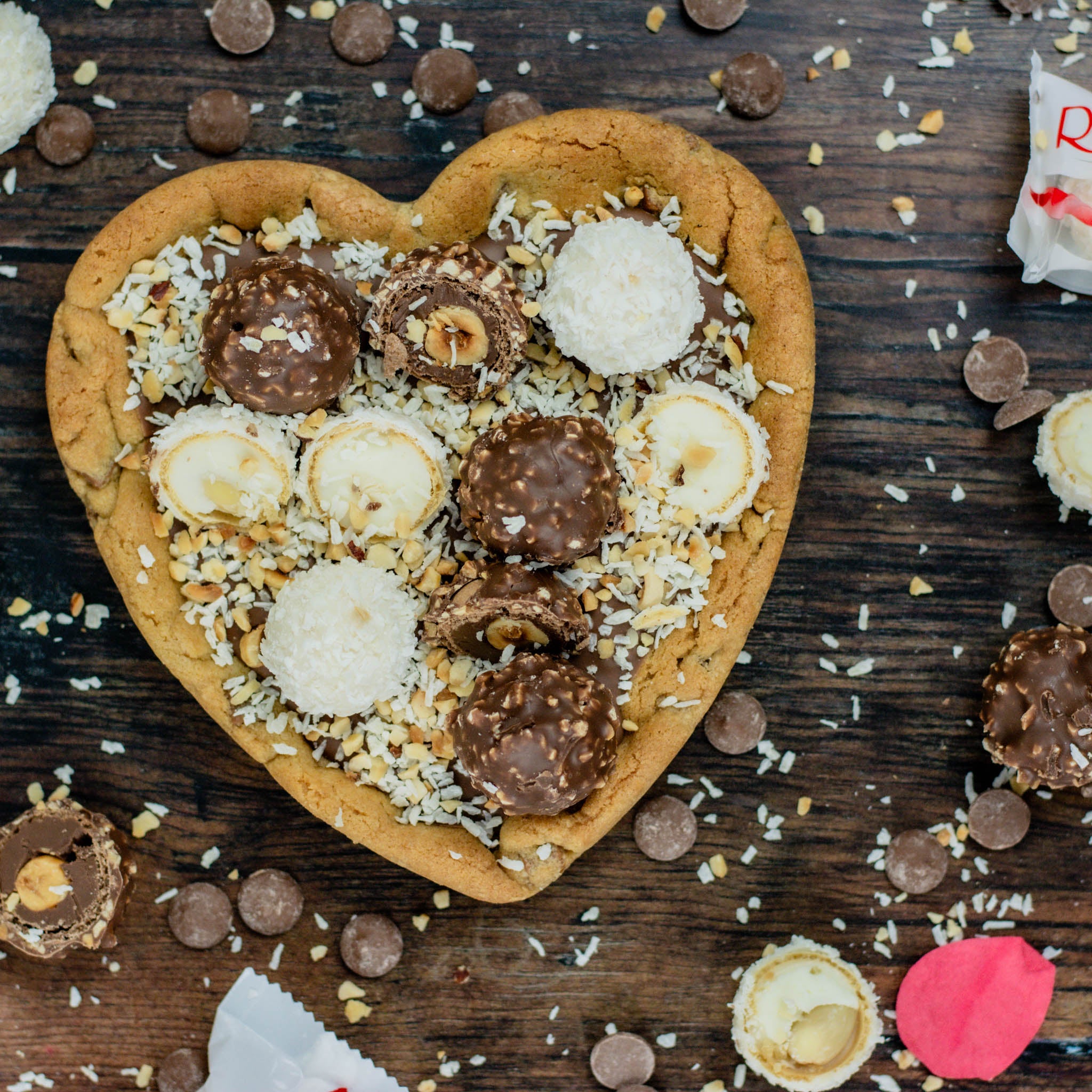 GIANT Ferrero Heart Cookie