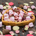 Load image into Gallery viewer, GIANT White Choc & Strawberry Heart Cookie
