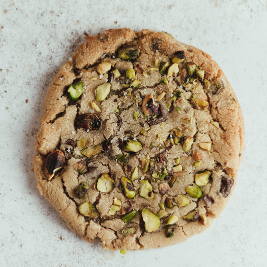 Pistachio, Dark Chocolate and Smoked Sea Salt Cookie