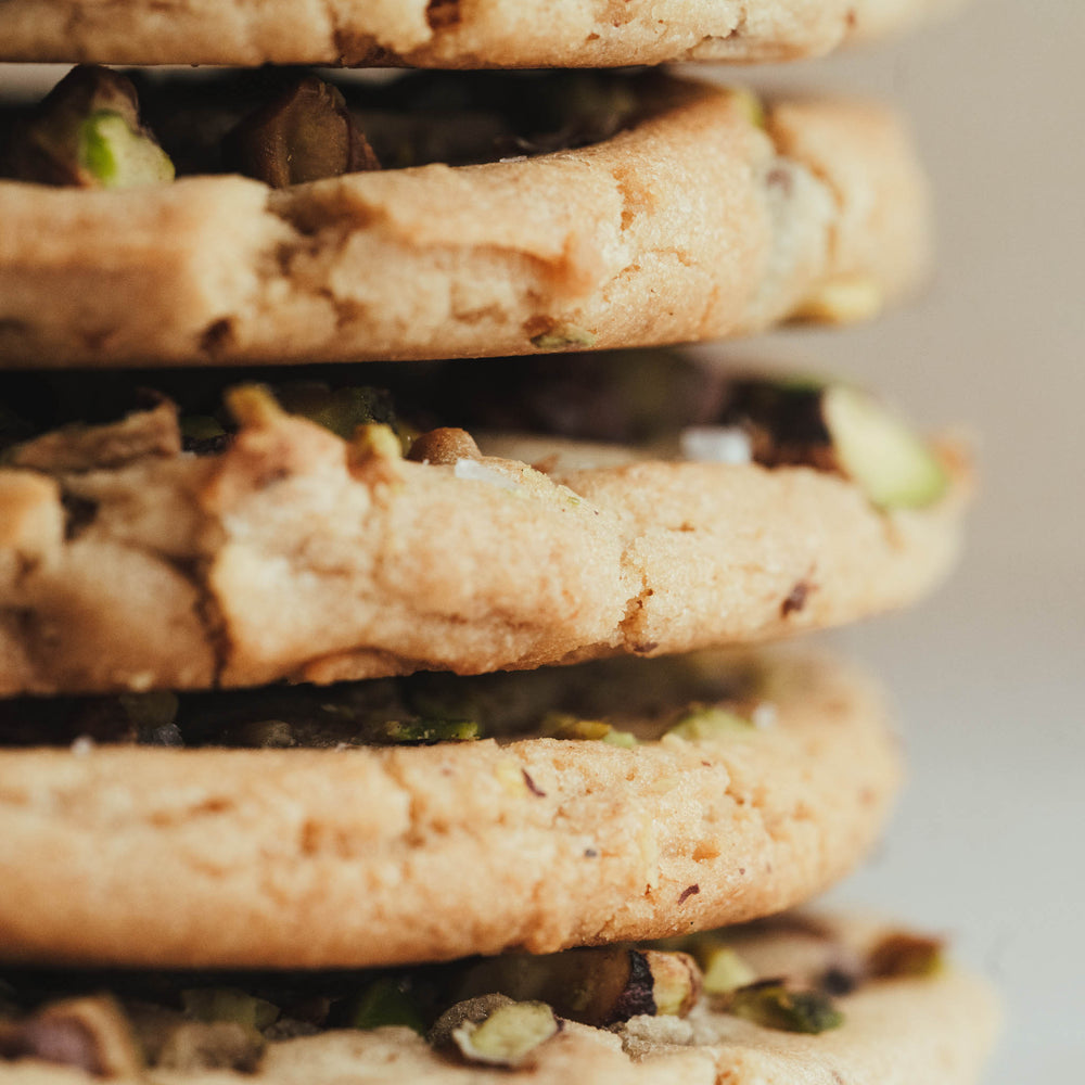 Pistachio, Dark Chocolate and Smoked Sea Salt Cookie