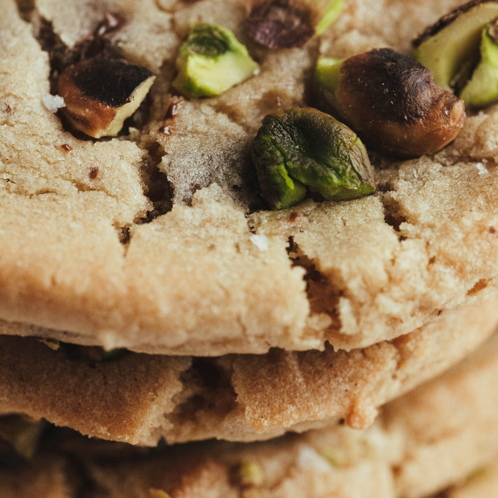 Pistachio, Dark Chocolate and Smoked Sea Salt Cookie