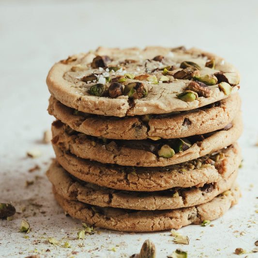 Pistachio, Dark Chocolate and Smoked Sea Salt Cookie