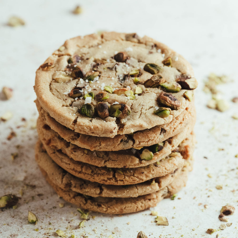 Pistachio, Dark Chocolate and Smoked Sea Salt Cookie