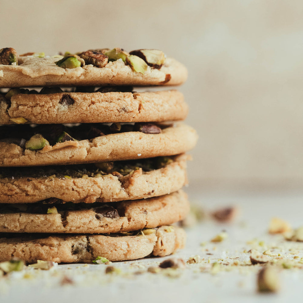 Pistachio, Dark Chocolate and Smoked Sea Salt Cookie