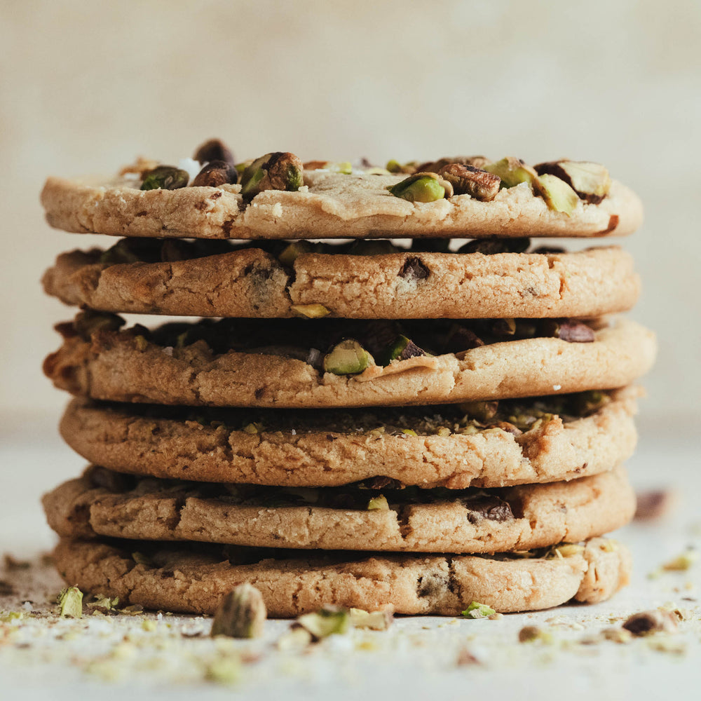 Pistachio, Dark Chocolate and Smoked Sea Salt Cookie